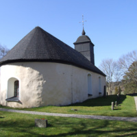 SLM D08-908 - Dillnäs kyrka, exteriör från nordost.