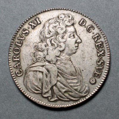 SLM 16131 - Mynt, 4 mark silvermynt typ IX 1688, Karl XI