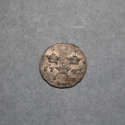 SLM 16358 - Mynt, 1 öre silvermynt 1747, Fredrik I
