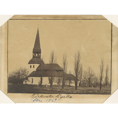 SLM M004819 - Björkviks gamla kyrka år 1869