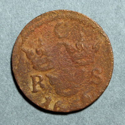 SLM 16179 - Mynt, 1/6 öre kopparmynt 1666, Karl XI