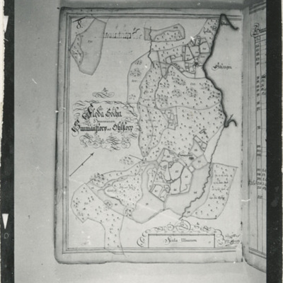 SLM R9-80-4 - Karta, olika delar av Floda socken, av Eric Agner, 1711
