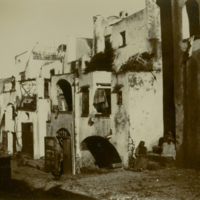 SLM P09-1975 - Bebyggelse vid Anacapri, Capri, omkring år 1903