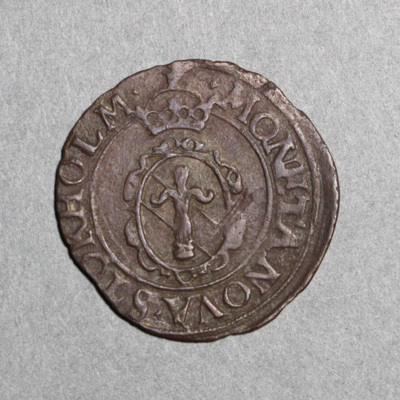 SLM 16838 - Mynt, 2 öre silvermynt typ I 1573, Johan III