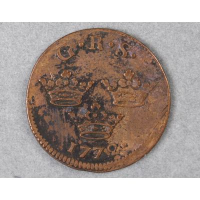 SLM 16945 - Mynt, 1 öre kopparmynt 1772, Gustav III