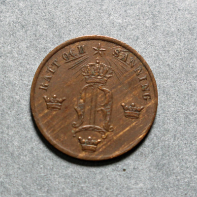 SLM 16678 - Mynt, 1/2 öre bronsmynt 1856, Oscar I