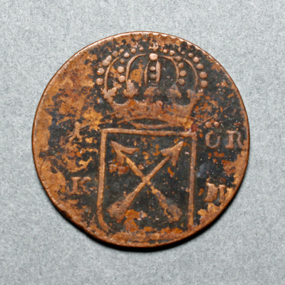 SLM 16878 - Mynt, 1 öre kopparmynt 1719, Ulrika Eleonora
