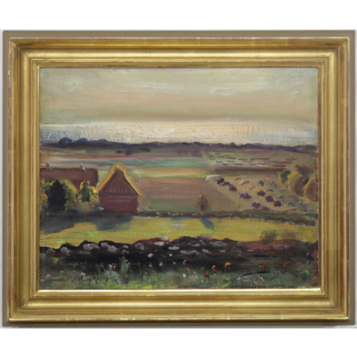 SLM 27943 - Oljemålning, landskap av Martin Åberg 1932
