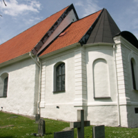 SLM D09-556 - Forssa kyrka kor, långhus exteriör