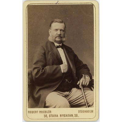 SLM P2019-0015 - Vilhelm Lundqvist (1823-1899), bror till Gustaf Mauritz Lundqvist