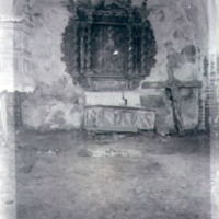 SLM M018145 - Altartavla i Spelvik kyrka, före restaurering.