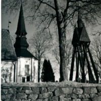 SLM M016840 - Sköldinge kyrka och klockstapel