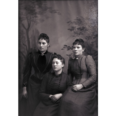 SLM X819-78 - Mathilda Grundtman med tre okända kvinnor, cirka 1892