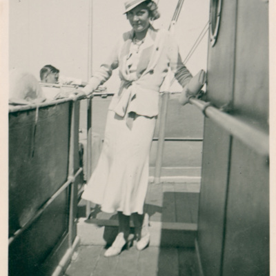 SLM P2015-661 - Karin Wohlin som ung kvinna på 1930-talet.