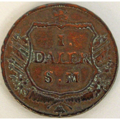 SLM 12597 5 - Mynt, 1 daler 1717, Karl XII