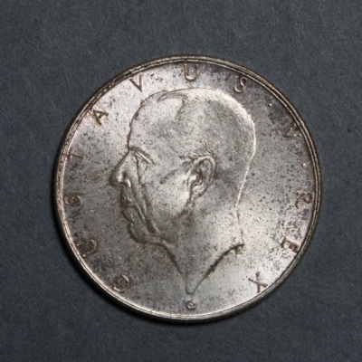 SLM 12597 41 - Mynt, 2 kronor silvermynt typ IV 1938, Gustav V