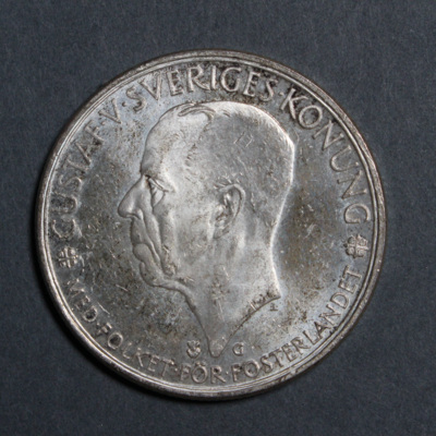 SLM 12597 33 - Mynt, 5 kronor silvermynt 1935, Gustav V
