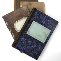 SLM 34093 1-4 - Fyra dagböcker skrivna av Elin Sirenius 1874-1880