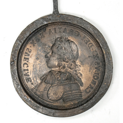 SLM 13982-13 - Medaljunderlag, kopparmatris avsedd för galvanoplastisk reproduktion