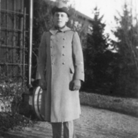 SLM P07-1321 - Folke Ahlstrand (1901-1954) i uniform år 1923