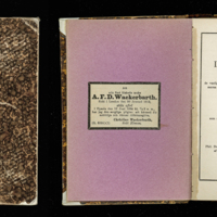 SLM 37142 3 - Bok, ”Fem-ställiga Logarithm-Tabeller”, A.F.D. Wackerbarth 1883