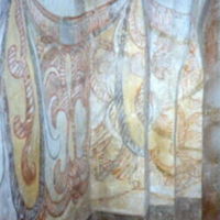 SLM M021642 - Draperimålningar i sakristian