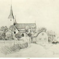 SLM M019038 - Vallby kyrka år 1870