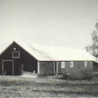 SLM M018571 - Näfveqvarns bruks sågverk med byggnad från 1943, foto 1947