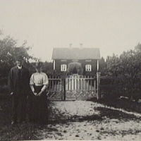 SLM M002834 - Skomakaren och bonden Gustaf Lundman med hustrun Ingrid, Mosstorp, Västra Vingåker