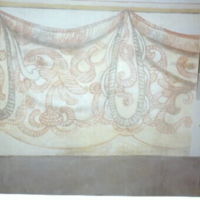 SLM M021639 - Draperimålningar i sakristian