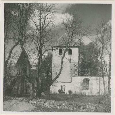 SLM M004916 - Björkviks gamla kyrka, foto 1946.