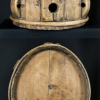 SLM 1660 - Brännvinskutting av trä, med bomärke