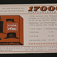 SLM 33020 - Informationsblad för den nya kondomen 17006, 1970-tal