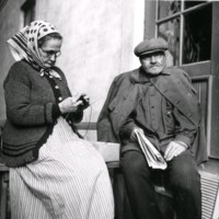 SLM M030495 - Porträtt på ett äldre par