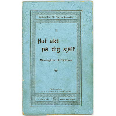 SLM 37423 1-4 - Konfirmationsminnen, nya testamentet, psalmbok och häften, från 1901