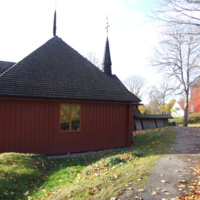 SLM D10-466 - Tunabergs kyrka, exteriör från nordost.