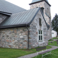 SLM D08-860 - Gåsinge kyrkan, sakristian från nordost.