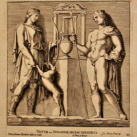SLM 8517 19 - Kopparstick av Pietro Sancti Bartoli, skulpturer och monument i Rom 1693