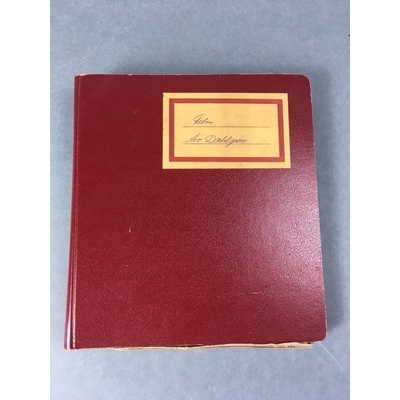 SLM 38480 - Klippalbum med biobiljetter och tidningsartiklar 1960-1965