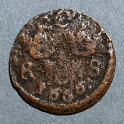 SLM 16181 - Mynt, 1/6 öre kopparmynt 1666, Karl XI