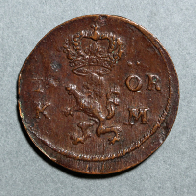 SLM 16150 - Mynt, 1/2 öre kopparmynt 1663, Karl XI