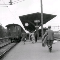 SLM A11-140 - Järnvägsstationen i Flen år 1941