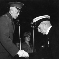 SLM P07-1380 - Gustaf V och amiral Otto Lybeck, 1930-talets första hälft