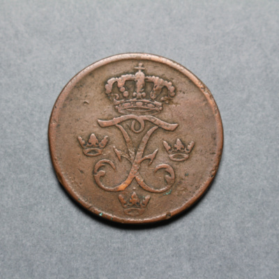 SLM 16349 - Mynt, 1 öre kopparmynt 1733, Fredrik I