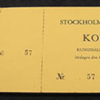 SLM 33174 1 - Biljettblock, Stockholms kammarkör på Nyköpingshus, 1969