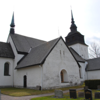 SLM D10-1023 - Vansö kyrka, exteriör från nordost