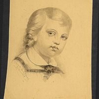 SLM 15097 25 - Blyertsteckning av Clara Sandströmer, gift Fleetwood