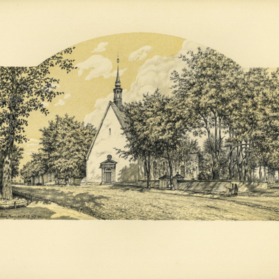 SLM 12638 2 - Alla Helgona kyrka, Nyköping, litografi