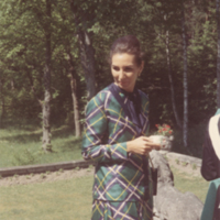 SLM P12-1526 - Madame Habib Bourguiba på studiebesök på Sandvik