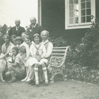 SLM P11-5760 - Oscar och Clara Aspelins bröllopsdag 26 juli 1926 Mörkhulta